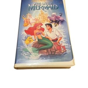 RARE 1990 The Little Mermaid VHS BANNED Cover Disney Black Diamond Classics
